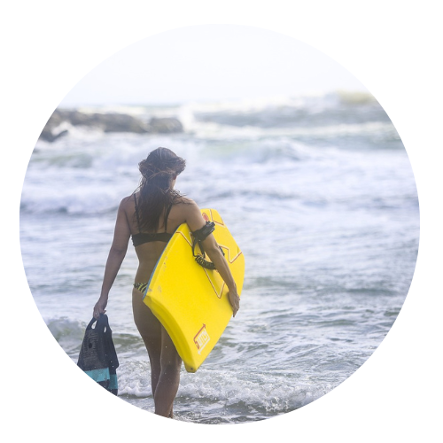 boogie boarding team member